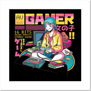 Anime Gamer Posters and Art